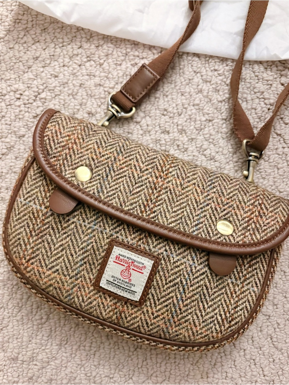 NWT Harris Tweed Women’s Crossbody Bag - Picture 3 of 9